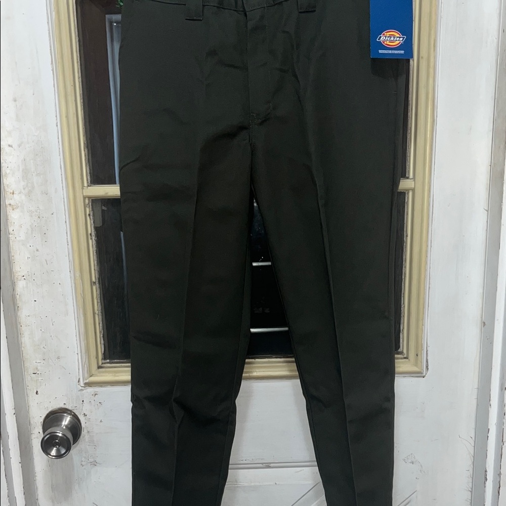 NWT boys slim fit Dickies  Dark Green Chinos